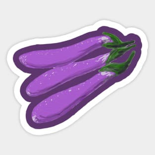 Chinese Eggplants Sticker